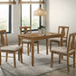 Kayee 5 Pieces Pack Dining Set - Weathered Oak