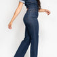 Judy Blue - High Waist Tummy Control Straight Jeans Jumpsuit