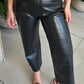 Agolde - Ren High Rise Wide Leg Recycled Leather Pants