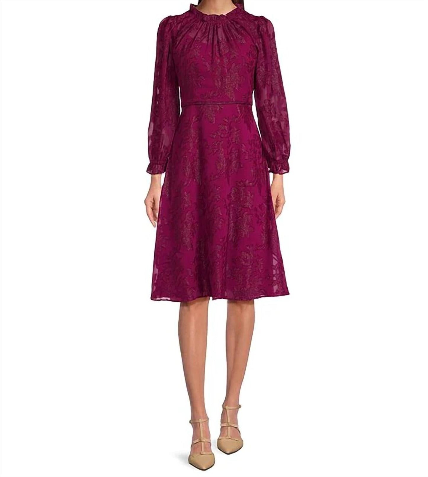 Maggy London - Fuschia Burnout dress
