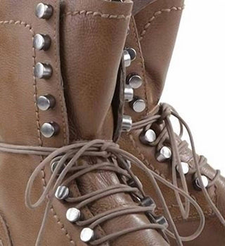 Schutz - Women's Yucca Lace Up Flat Combat Military Ankle Boots