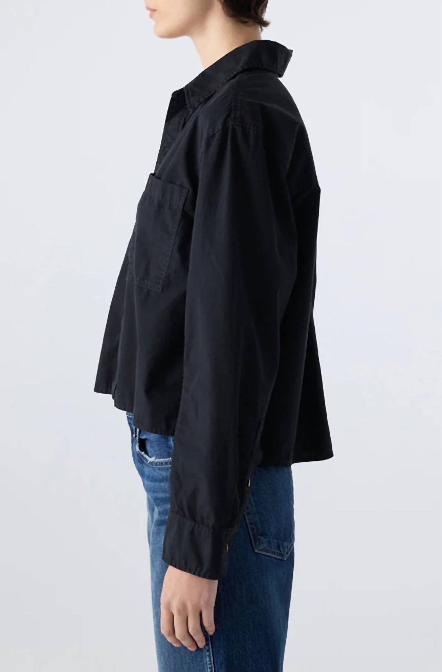 Amo - Ruth Crop Button Down Shirt