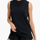 Mono B - Notched Sleeveless Flowy Tank Top