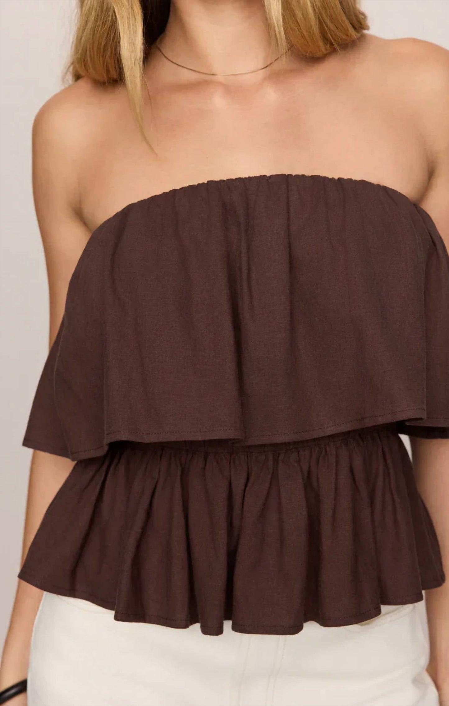 Z Supply - Mabel Strapless Linen Top