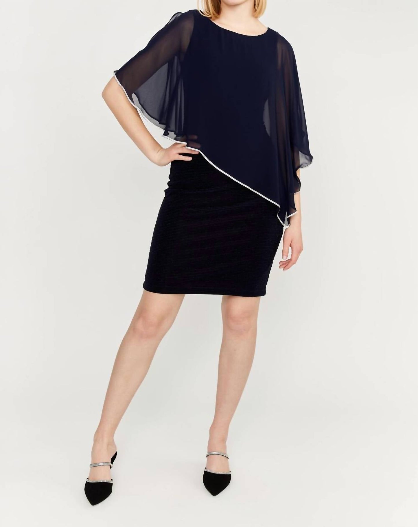 Frank Lyman - Knee-length Sheath Woven Dress