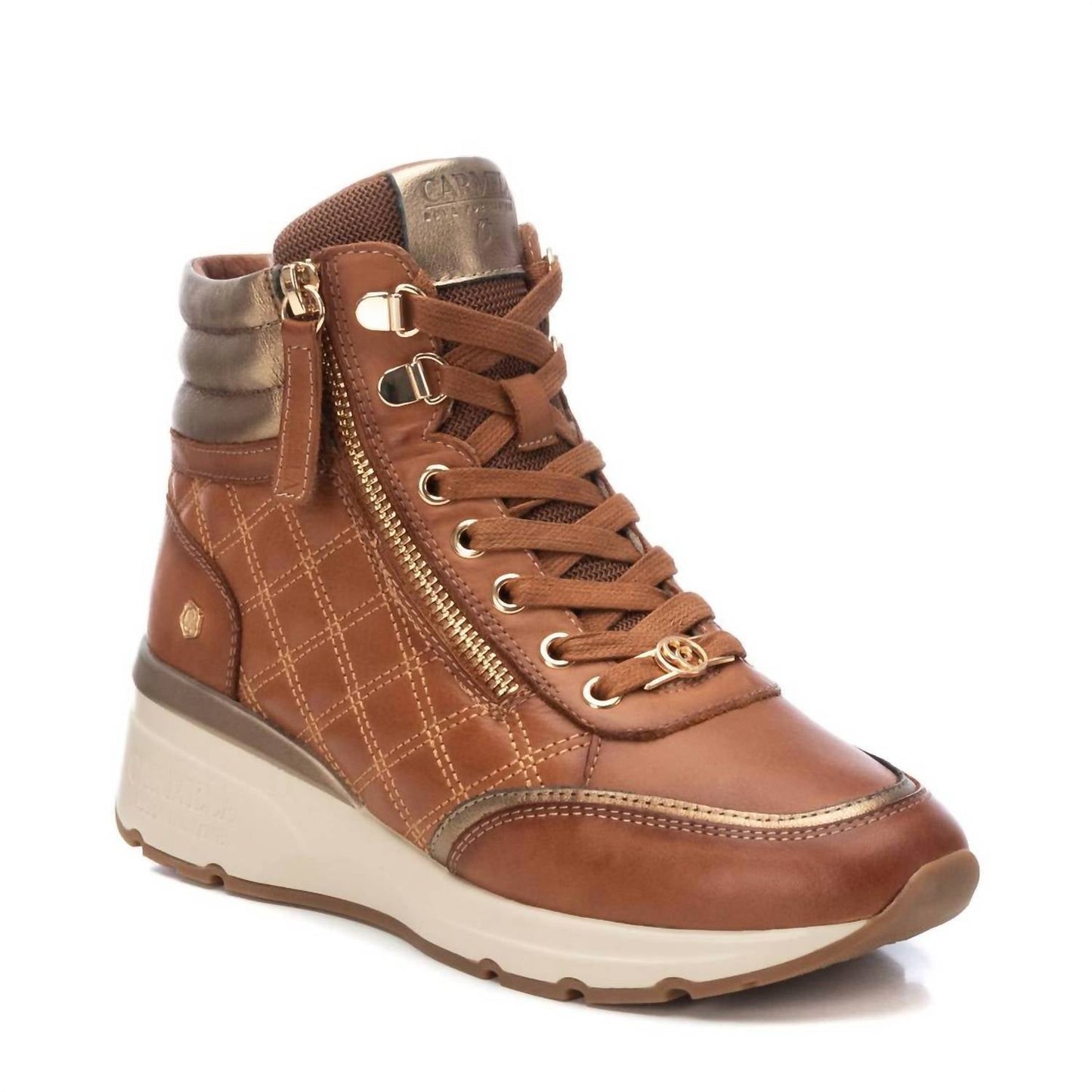 Xti - Women's Carmela Collection Leather Sneaker Booties