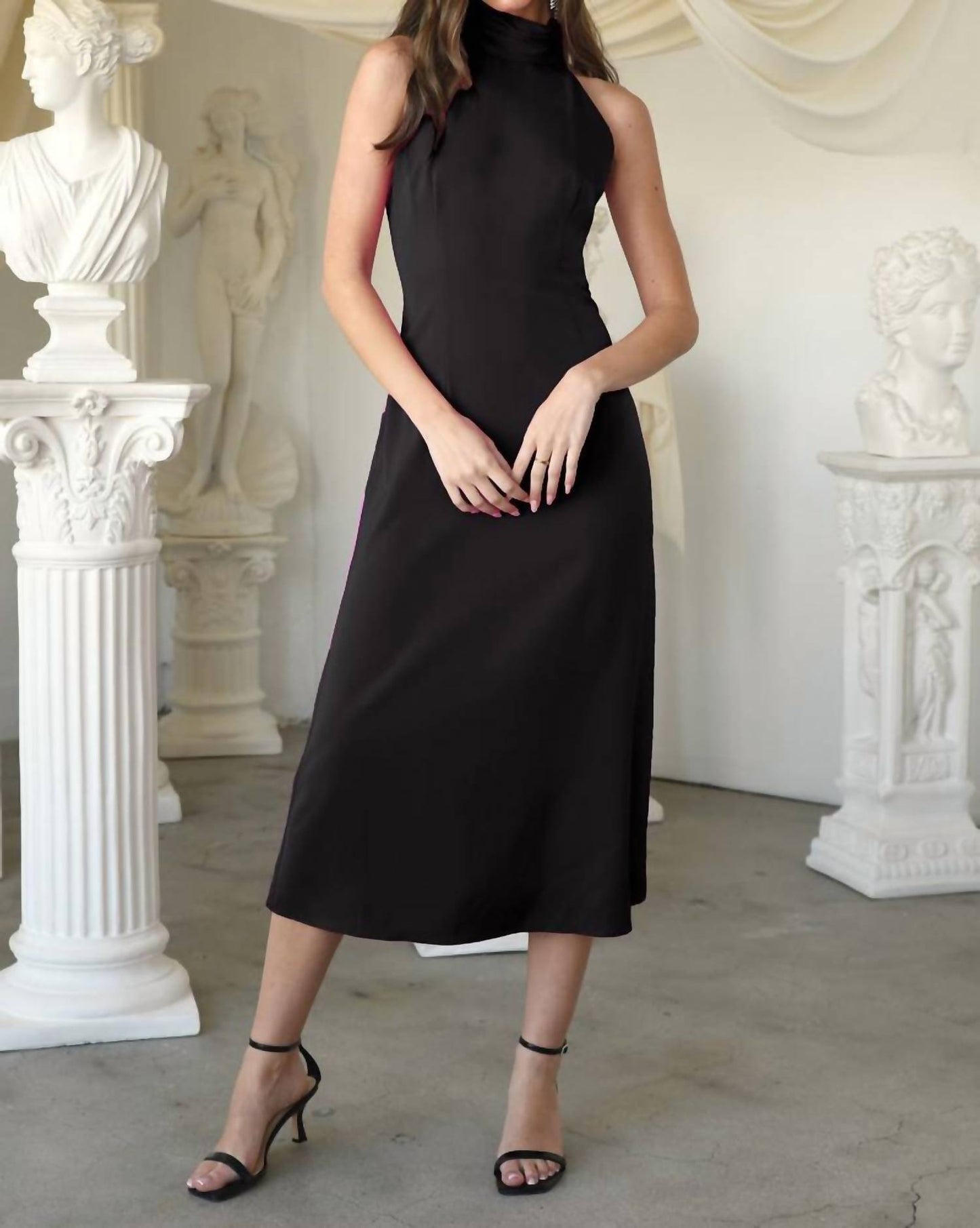 Adelyn Rae - Alize Halter Maxi Dress