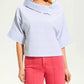 Fdj - Crossover Neck Popover Top
