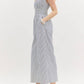 Entro - Striped Romper with Zipper
