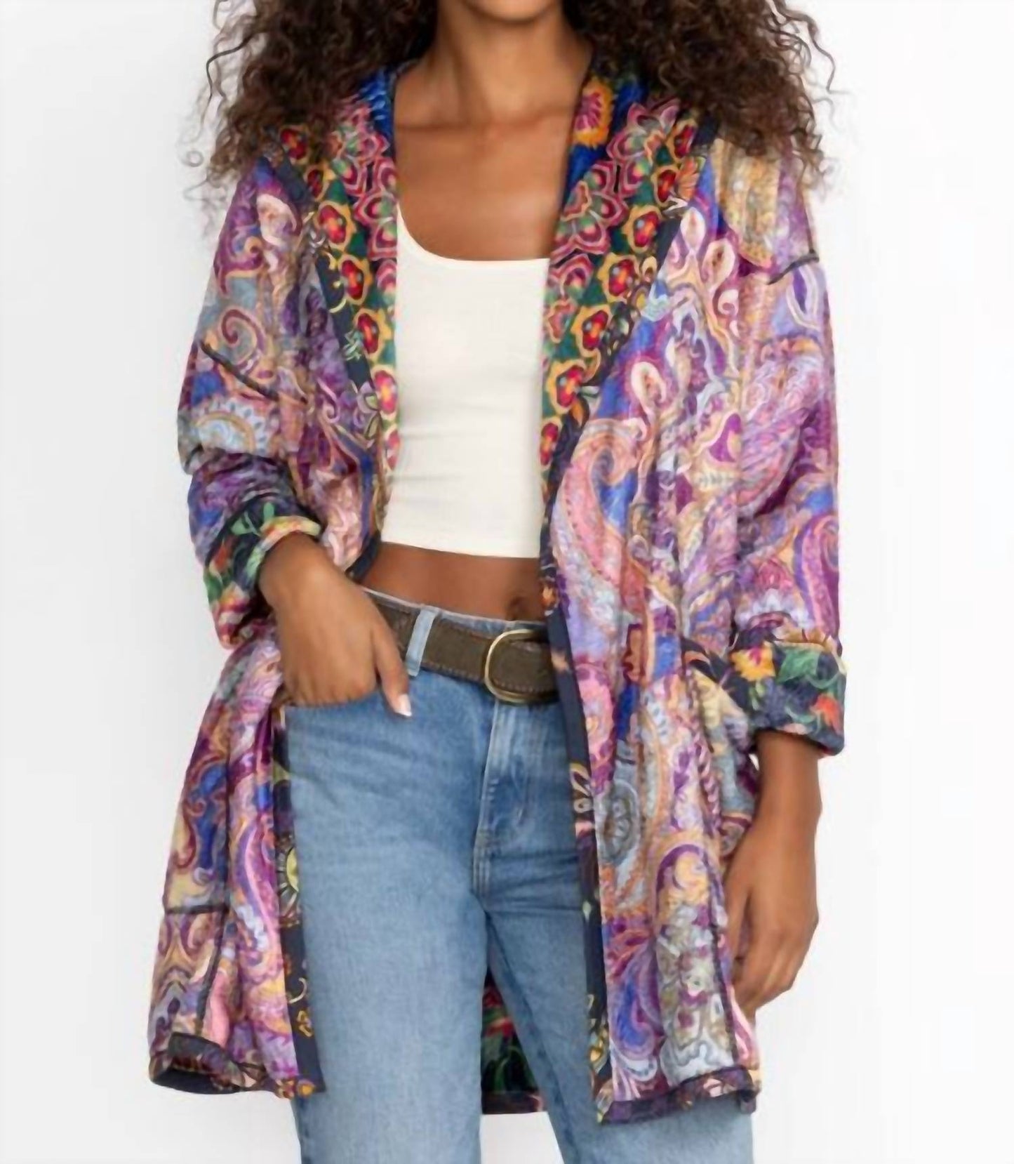 Johnny Was - JOAN POUCH POCKET REVERSABLE SHERPA JACKET