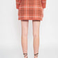 En Saison - Plaid Knit Sweater Mini Skirt