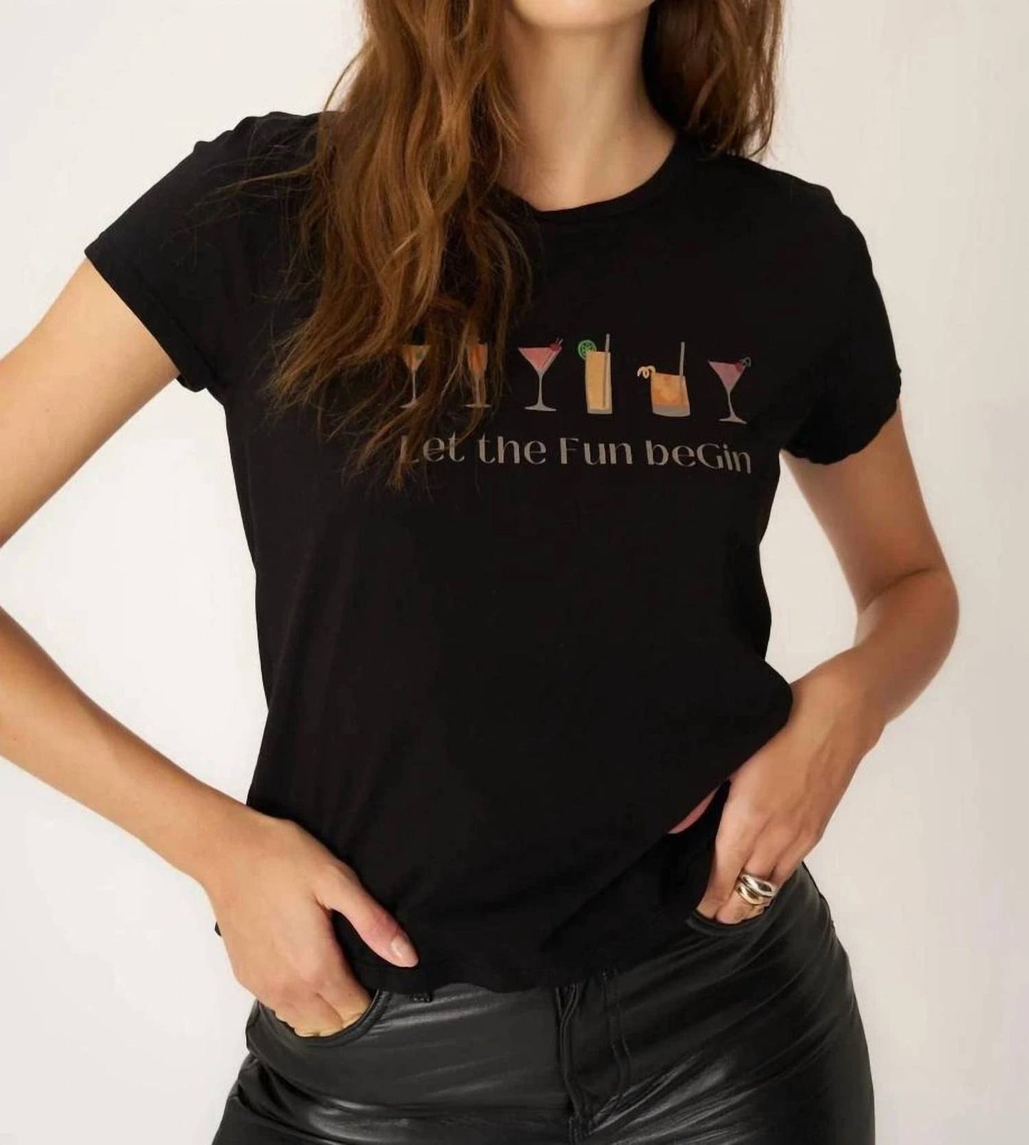 Project Social T - LET THE FUN BE GIN TEE