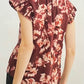 Fun 2 Fun - Maroon Floral Blouse