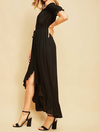 Entro - Off the Shoulder High Low Dress