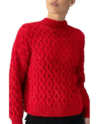 Sanctuary - Cable Mock Neck Sweater