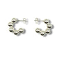 Jagged Halo Jewelry - Women's Orbit Bead Hoop Earrings