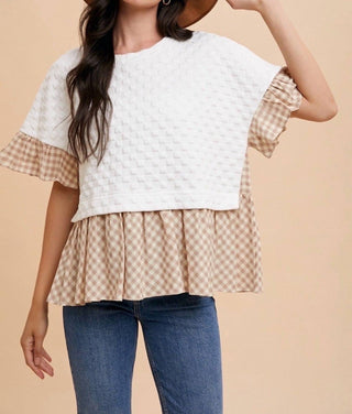 Anniewear - Gingham Grace Top