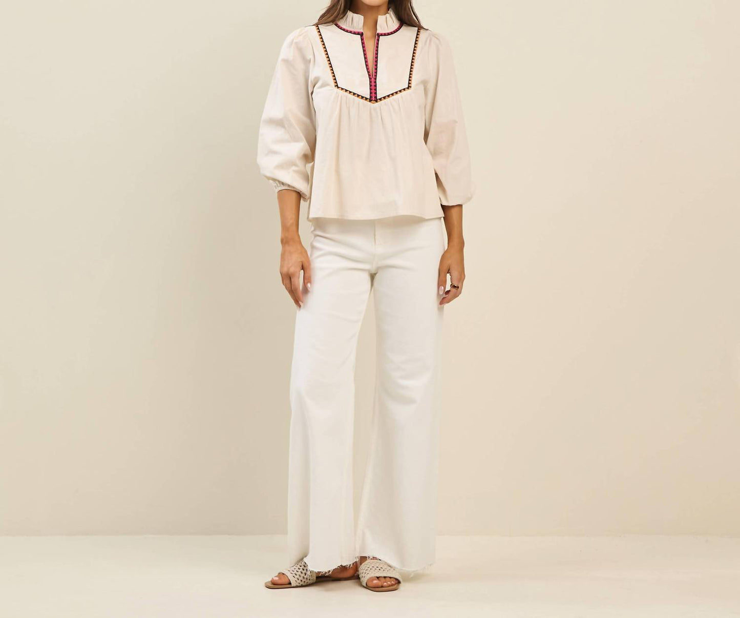 Able - Sophia Embroidered Top