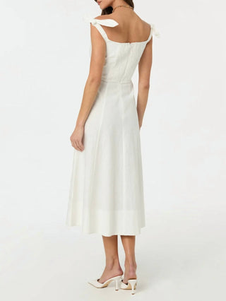 Astr - Charelin Linen Off Shoulder Dress