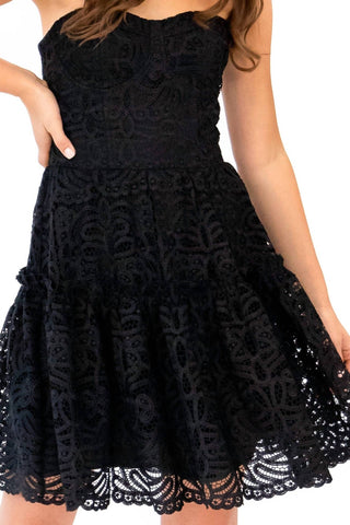 Eva Franco - Floral Lace Mini Dress