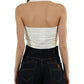 Philosophy Di Lorenzo Serafini - Draped Crop Top in Stretch Poplin
