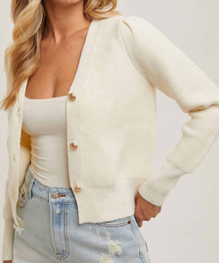 Bluivy - Women's Button Down V Neck Cardigan