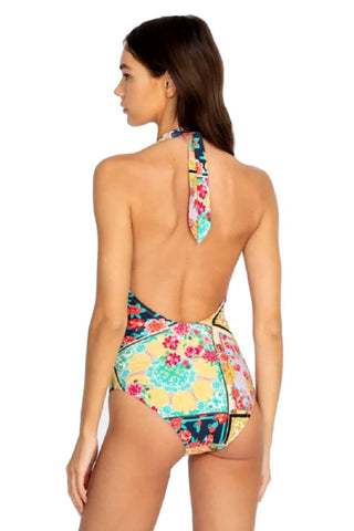 Johnny Was - Japer Plunge One Piece Swimsuit
