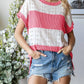 7Th Ray - Contrast Short Sleeve Top