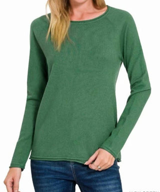 Zenana - Round Neck Basic Sweater