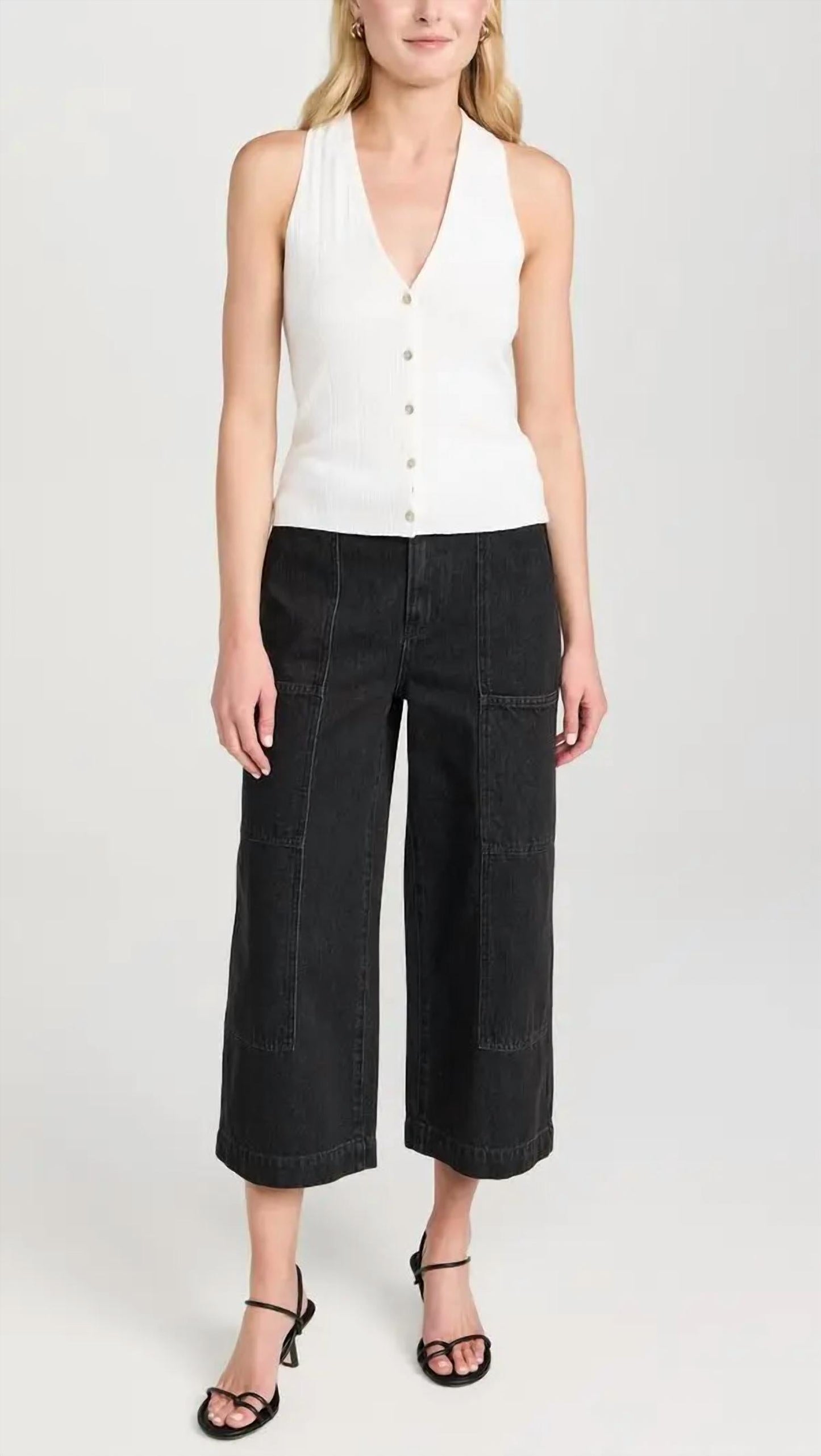 Vince - Midrise Utility Crop Wide Pant