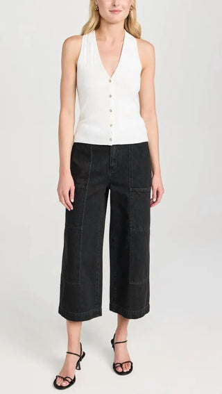 Vince - Midrise Utility Crop Wide Pant
