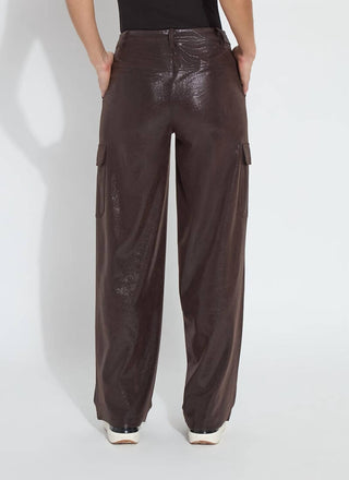 Lysse - Callie Patent Foil Vegan Suede Pants