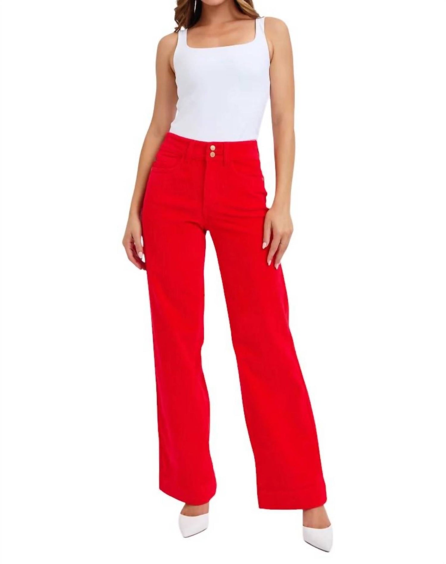 Judy Blue - Corduroy Wide Leg Trouser