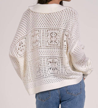 Elan - Crochet Polo Top