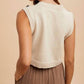 Anniewear - Women's Contrast Stitch Detail Sweater Vest