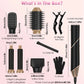 5-in-1 Black and Gold Ionic Hot Air Styler Set