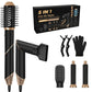 5-in-1 Black and Gold Ionic Hot Air Styler Set