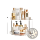2-tier Rotating Spice Rack Clear Acrylic Turntable Pack of 2