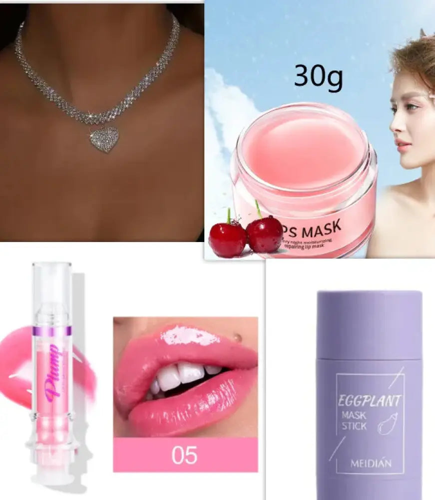 Cherry Moisturizing Night Lip Mask with Repairing Formula