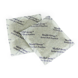 Moth Away Sachets Nontoxic (White 2.25" x 2.25")