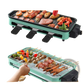 2000w Electric Indoor Grill with 3 Raclette Trays