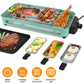 2000w Electric Indoor Grill with 3 Raclette Trays
