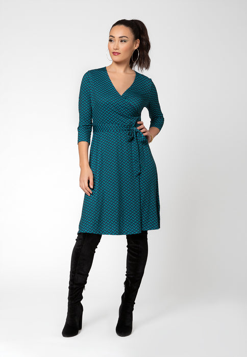 Leota Women's Perfect Wrap Dress Green
