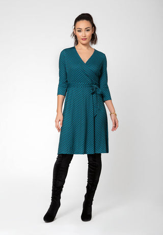 Leota Women's Perfect Wrap Dress Green