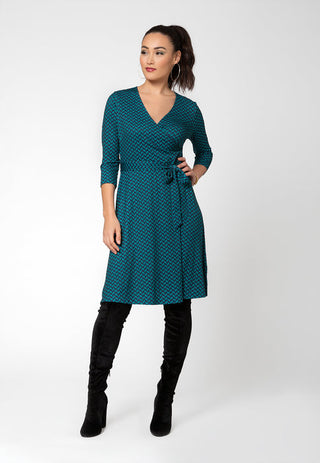 Leota Women's Perfect Wrap Dress Green