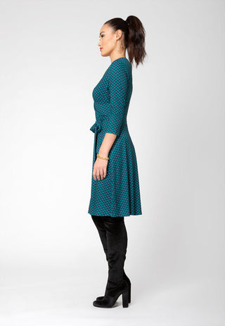 Leota Women's Perfect Wrap Dress Green