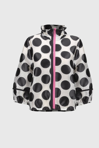 Joseph Ribkoff - Polka-dot Relaxed Fit Jacket
