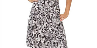 Leota Women's Perfect Wrap Dress Brown Size Medium