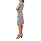 Leota Women's Perfect Wrap Cap Sleeve Dress Gray