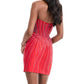 Ashleylauren - Sweetheart Neckline Mini Dress